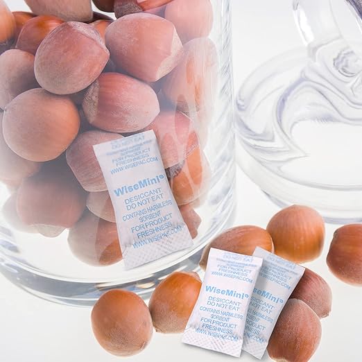 1 Gram 300 Packs Silica Gel Packets, Silica Packets, Food Grade Dessicant, Dessicant Packs, Silica Gel for Food Storage,