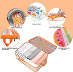 Compression Packing Cubes for Travel, 8 Set Natural Life Luggage Organizers, Waterproof Expandable/Compression Bags Bohemia T
