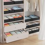DIMJ Drawer Organizer Clothes Storage- 18 Pack Baby Dresser Organizer for Nursery, Foldable Closet Drawer Organizer Bins for 