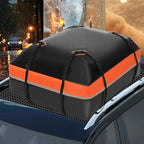 Car Roof Bag Rooftop Cargo Carrier Bag 15 Cubic Feet Waterproof for All Cars with/Without Rack, Includes Anti-Slip Mat, 8 Reinforced Straps, 6 Door Hooks, Storage Bag, Luggage Lock by MCCKLE