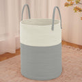 JMvicyroam Large Woven Laundry Basket Hamper,100L Cotton Rope Storage Bin for Blankets,Toys and Clothes,Decorative Tall Nurse