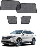 Car Window Shades for Kia Sorento(2021-2023), 4-Pack Rear Window Sun Shades for Baby – Breathable Mesh, UV & Heat Blocker, Privacy Protection for Camping, Travel, Sleep & Nursing