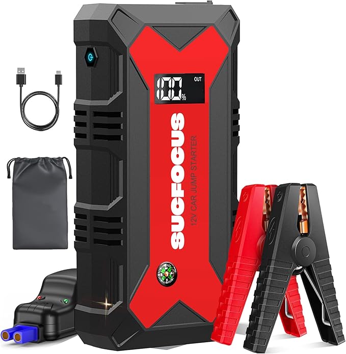 Car Battery Jump Starter 4000A Battery Jumper Starter Portable (for 9.0L Gas or 7.0L Diesel Engine) Jump Box Jump Starter