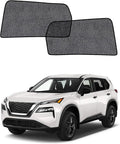 Car Window Shades for Nissan Rogue(2021-2026), 2-Pack Rear Window Sun Shades for Baby – Breathable Mesh, UV & Heat Blocker, Privacy Protection for Camping, Travel, Sleep & Nursing