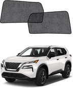 Car Window Shades for Nissan Rogue(2021-2026), 2-Pack Rear Window Sun Shades for Baby – Breathable Mesh, UV & Heat Blocker, Privacy Protection for Camping, Travel, Sleep & Nursing