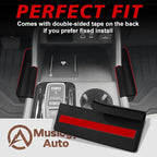 Muslogy for 2023+ Pilot Center Console Organizer&Wireless Charger Protective Mat&Shifter Storage Box Left & Right Set Compatible with Honda Pilot 2023-2026 Accessories Console Side Inserts Organizer