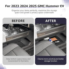 LUWU Lower Center Console Organizer Compatible with 2023 2024 2025 2026 GMC Hummer EV SUV Accessories 2025 2026 Hummer EV Pickup Armrest Console Organizer Armrest Lower Storage Tray