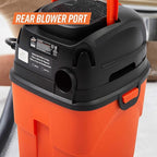 Armor All® AA155 1.5-Gallon 2 Peak HP Portable Wet/Dry Vacuum, Orange