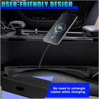 2PCS Car Seat Gap Filler Organizer, Multifunctional Car Gap Stopper Between Seat & Console Prevent Things Drop, Universal Vehicle Interior Phone Holder Accessories for SUVs Trucks (Black)