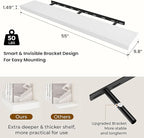 Dreamland 55 Inches Floating Shelves for Wall, 9.8" Deep Long Floating Shelves Set of 1, Large Display & Storage Shelf, Wall 