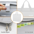 onvvippiv File Organizer Fireproof Expanding Accordion File Folder with Zipper Labels13 Pockets Document Organizer Holder Sto