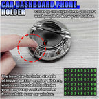 Multifunction Car Anti-Slip Mat, Rotatable Temporary Parking Number, Universal Auto Dashboard Organizer Pad Accessory for Pho