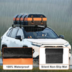 Mupera Car Rooftop Cargo Carrier, 20 Cubic Feet Waterproof PVC Roof Rack Cargo Carrier with Anti-Slip Mat, Combination Lock, Storage Bag, Suitable for Vehicles with or Without Roof Rack