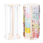 POVETIRE Bow Holder for Girls Hair Bows,Pink Hair Bow Organizer, Hair Clips Stand Hair Accessories Rack Display Decors Baby N