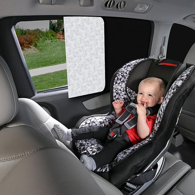 ZATOOTO Car Window Sun Shades Covers - 4 Pcs Magnetic Privacy Side Sunshades Blackout Auto Camping Curtains Accessories for Sleeping Family and Women Men Kids Baby