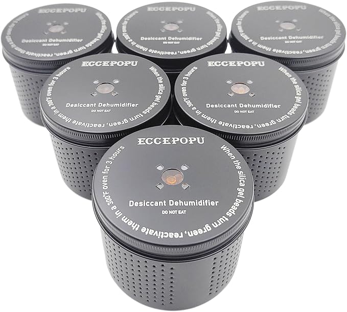 Gun Safe Dehumidifier 200g - Silica Gel Desiccant Canister, Moisture Absorber for Gun Cabinets & Safes, Protect 160 Cubic Fee
