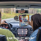 Truck Vacuum Suction Cup Windshield Tablet Mount, Dashboard Heavy Duty 360° Rotation Tablet Holder for Car Tractor, Fit for iPad Pro 12.9 Air Mini, Galaxy Tab and 6.1-15.6" Device with Case