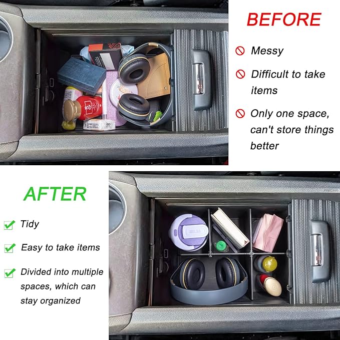PIMCAR Compatible with Honda Pilot 2016-2022/Honda Ridgeline 2017-2023/Honda Passport 2019-2023 Center Console Organizer