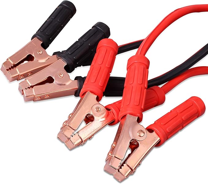 CARTMAN 1 Gauge 20 Feet Jumper Cables 800AMP Heavy Duty Booster Cables with Carry Bag
