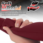 Aokdom 2026 2PCS Upgraded Car Seat Gap Filler with Fixing Ring,Elastic Car Gap Filler to Avoid Dropping Cell Phones/Keys,Essential Cars Gaps Seat Fillers Cars Accessories (Burgundy)