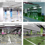Parking Stopper for Garage, Rubber Parking Space Limiter and Locator, Car Reverse Stopper, Garage Parking Aid and Accessories
