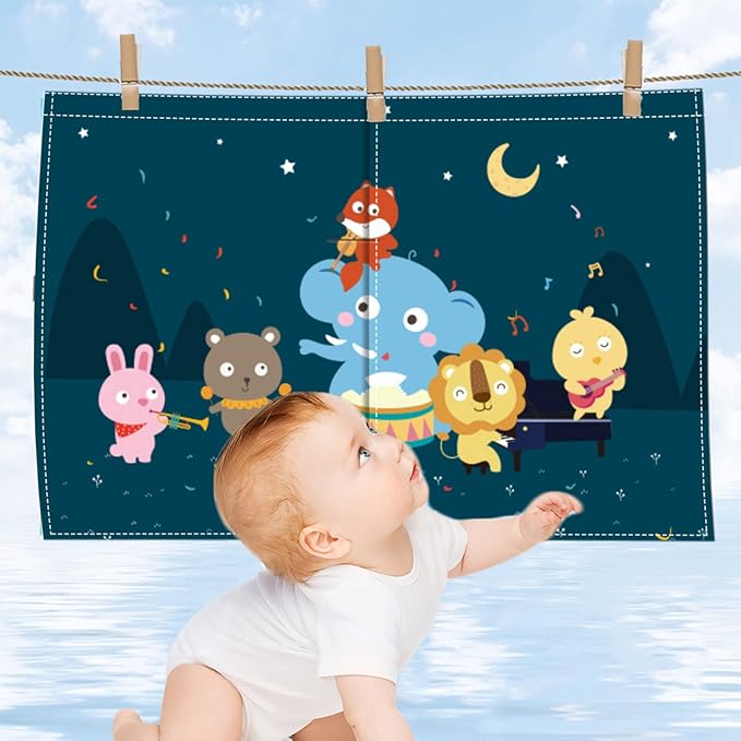 Car Sun Shade for Baby - EOHMAK Car Side Window Sun Shade Cover Upgrade Double Opening Car Interior Curtain Sun Blocker Blind (Party, 1 Pack)