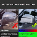 YHCDSEA Rearview Mirror Guard Cover for Tesla Model Y Juniper, Side Mirror Cover Exterior Accessories fit for Model Y Juniper 2025 2026 (Matt Carbon Fiber Pattern)