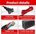 56W 14V AC/DC Adapter Charger Cable for NOCO Jump Starter Compatible with NOCO GB70 GB150 GB250+ GB251+ GB500 GB500+ Genius Boost Ultra Safe Lithium Jump Starter Battery 14V 56W Power Adapter Cord ﻿