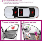 Window Breaker, 3-in-1 Emergency Escape Tool with seat Belt Cutter and Glass Breaker, Safety Emergency Car Escape Tool for Ca