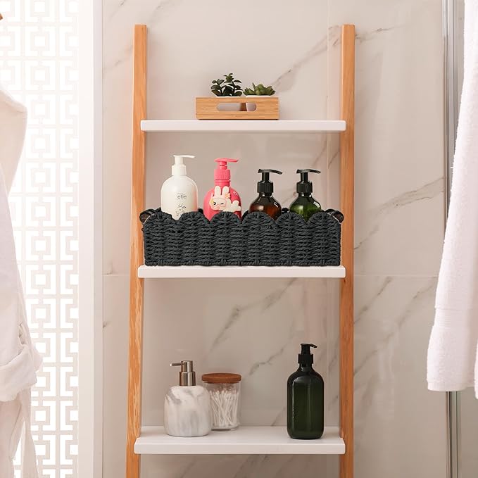 Toilet Paper Storage Basket Bathroom Counter Organizer Wicker Baskets for Organizing Cute Basket for Bedroom Nursery Room Kit