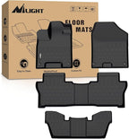Nilight TPE Floor Mats for Honda Pilot 7 Passenger 2016 2017 2018 2019 2020 2021 2022,All Weather Custom Fit Heavy Duty Floor Liners