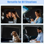 ZATOOTO Suede Car Window Shades 4PCS - Car Window Covers for Ultimate Privacy, UV Protection, and Heat Insulation, Side Window Sun Shade Perfect for Camping, Travel, Baby Safety, and Daily Use