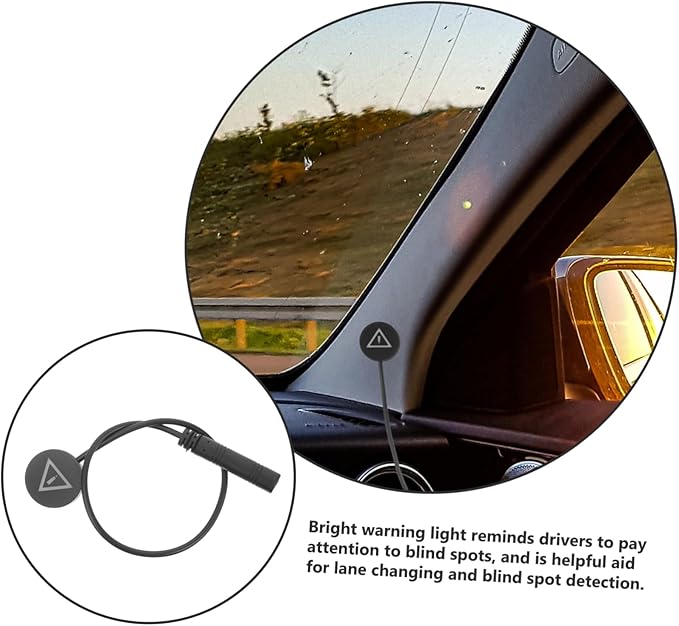Universal Car Mirror Sensor Lights Set Blindspot Monitor Indicator 2 in 1 for Enhanced Safety
