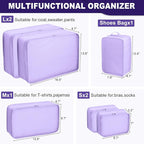 Packing cubes for Travel Luggage Organizer Bags 6 Set Packing Cubes for Suitcases Travel Essentials for Carry on Mesh Suitcas