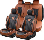 FLORICH Rear Seat Covers Leather Car Seat Covers Waterproof Back Seat Cover Automotive Seat Covers Universal Seat Cushion Pro