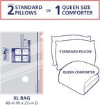 Hefty Shrink-Pak - 3 Extra Large Vacuum Storage Bags for Clothes, Pillows, Towels, or Blankets - Space Saver Vacuum Sealer Ba