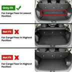 LASFIT Floor Mats & Cargo Mat for Kia Soul 2025 2024 2023 2022 2021 2020 (Fit Cargo Floor in Lower Position), All Weather TPE Car Mats Custom Fit Kia Soul 2020-2025 Floor Liners & Trunk Mat Full Set