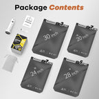 Vacuum Storage Bags for Travel with Wireless Rechargeable Air Pump, 22 Pack Travel Essentials Space Saver Compression Bag for