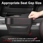 Car Seat Gap Filler Organizer, 2 Pack Multifunctional Car Seat Organizer, Auto Console Side Storage Box with Cup Holders 2 Seat Hooks for Drink, Car Organizer Front Seat for Holding Phone, Sunglasses