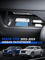 for Pathfinder Center Console Organizer Nissan Pathfinder 2022 2023 2024 2025 Accessories Armrest Tray Middle Storage Box Insert Container Durable ABS Plastic
