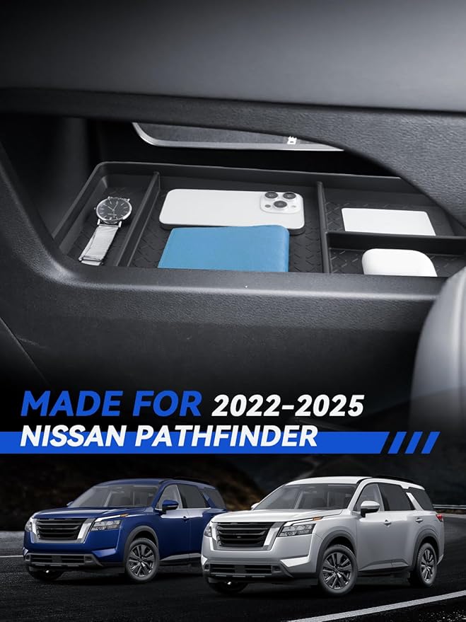 for Pathfinder Center Console Organizer Nissan Pathfinder 2022 2023 2024 2025 Accessories Armrest Tray Middle Storage Box Insert Container Durable ABS Plastic