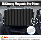 XCBYT Car Window Shades - 2 Pack Side Window Sun Shades 99% Light UV Block Car Curtains for Camping, Napping, Sleeping, Breastfeeding, Cloth Changing