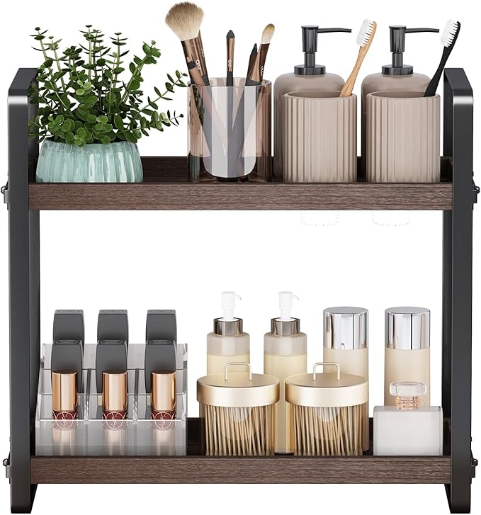 HNRLOY Bathroom Counter Organizer,Bathroom Countertop Organizer,Counter Shelf,Countertop Storage,Organization and Storage,Mak