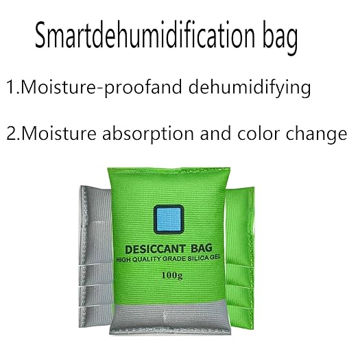 [5 Packs]100g Reusable Desiccant Packs for Storage  Moisture absorbers Bag, Desiccant Dehumidifier Bag,Dehumidifier for Home