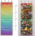 Honeyera The Original Storage for Stuffed Animals, Over Door Organizer for Stuffies, Baby Accessories, Toy Plush organizer, B
