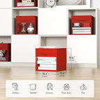 DIMJ Storage Cubes, Cube Storage Bin, 6 Pack Foldable Baskets with Window, Closet Storage Bins with Handle, 11x 11 inch Stora