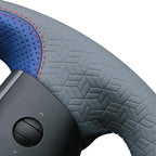 MEWANT Hand Stitched Steering Wheel Cover for Tesla Model 3 2017-2023 / Model Y 2020-2023 for Tesla Model 3/Y Accessories