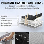 Coverado Front Seat Covers, Car Seat Covers Front Seats, Nappa Leather Seat Covers for Cars, Waterproof Seat Covers with Lumb