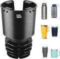 KEMIMOTO Upgraded Car Cup Holder Expander Long Base Model, Compatible with Hydro Flasks Yeti Stanley, Large Cup Holder Adapt 
