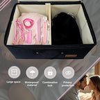 Locking Game Toy Storage Organizer Lock Box Toy Storage Bins Game Toys Storage Bags with 2 Drawstring Bags, Large capacity 15